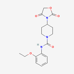 molecular formula C17H21N3O5 B2752363 4-(2,4-dioxooxazolidin-3-yl)-N-(2-ethoxyphenyl)piperidine-1-carboxamide CAS No. 2320472-45-3