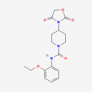 molecular formula C17H21N3O5 B2752363 4-(2,4-dioxo-1,3-oxazolidin-3-yl)-N-(2-ethoxyphenyl)piperidine-1-carboxamide CAS No. 2320472-45-3