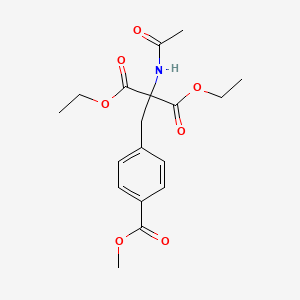 Diethyl 2-(acetylamino)-2-[4-(methoxycarbonyl)benzyl]malonate