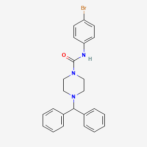 molecular formula C24H24BrN3O B2752370 4-benzhydryl-N-(4-bromophenyl)piperazine-1-carboxamide CAS No. 894979-70-5