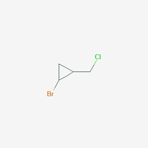 molecular formula C4H6BrCl B2752394 1-Bromo-2-(chloromethyl)cyclopropane CAS No. 70650-32-7