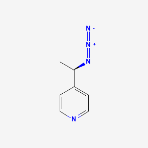 molecular formula C7H8N4 B2752399 4-[(1R)-1-Azidoethyl]pyridine CAS No. 603999-02-6