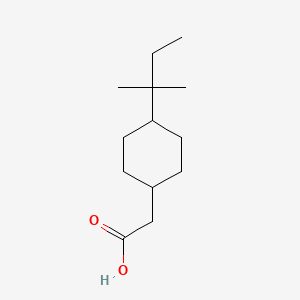 molecular formula C13H24O2 B2752403 2-[4-(2-Methylbutan-2-yl)cyclohexyl]acetic acid CAS No. 1041608-95-0