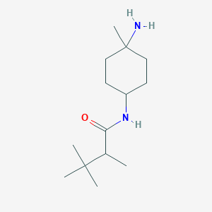 molecular formula C14H28N2O B2752408 N-(4-Amino-4-methylcyclohexyl)-2,3,3-trimethylbutanamide CAS No. 2137995-20-9