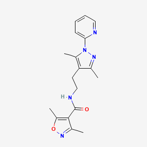 N-(2-(3,5-dimethyl-1-(pyridin-2-yl)-1H-pyrazol-4-yl)ethyl)-3,5-dimethylisoxazole-4-carboxamide