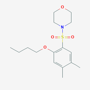 4-(2-Butoxy-4,5-dimethylbenzenesulfonyl)morpholine