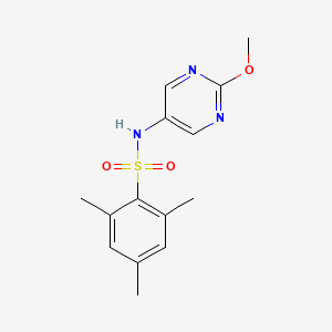 molecular formula C14H17N3O3S B2752478 N-(2-methoxypyrimidin-5-yl)-2,4,6-trimethylbenzenesulfonamide CAS No. 1795489-79-0