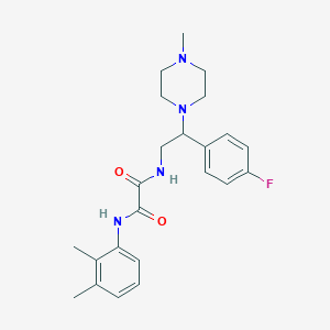 molecular formula C23H29FN4O2 B2752481 N1-(2,3-dimethylphenyl)-N2-(2-(4-fluorophenyl)-2-(4-methylpiperazin-1-yl)ethyl)oxalamide CAS No. 898451-66-6