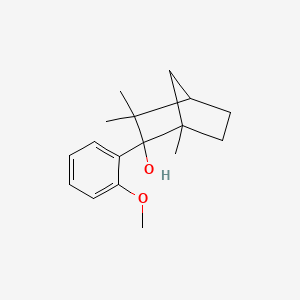 molecular formula C17H24O2 B2752486 2-(2-Methoxyphenyl)-1,3,3-trimethylbicyclo[2.2.1]heptan-2-ol CAS No. 470692-43-4