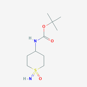 molecular formula C10H20N2O3S B2752488 tert-butyl N-(1-imino-1-oxo-1lambda6-thian-4-yl)carbamate CAS No. 2230803-89-9