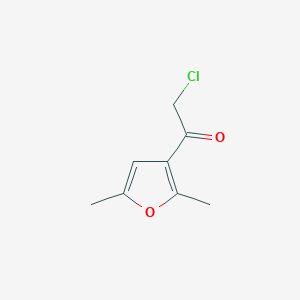 molecular formula C8H9ClO2 B2752500 2-Chloro-1-(2,5-dimethylfuran-3-yl)ethanone CAS No. 1315575-30-4