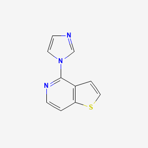 molecular formula C10H7N3S B2752512 4-Imidazol-1-ylthieno[3,2-c]pyridine CAS No. 2320887-28-1