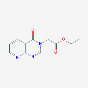 molecular formula C11H11N3O3 B2752515 ethyl 2-(4-oxopyrido[2,3-d]pyrimidin-3(4H)-yl)acetate CAS No. 2034455-42-8