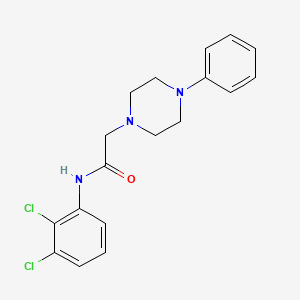 molecular formula C18H19Cl2N3O B2752531 N-(2,3-二氯苯基)-2-(4-苯基哌嗪-1-基)乙酰胺 CAS No. 303091-17-0
