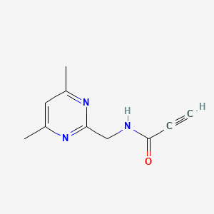 molecular formula C10H11N3O B2752536 N-((4,6-dimethylpyrimidin-2-yl)methyl)propiolamide CAS No. 2097893-36-0