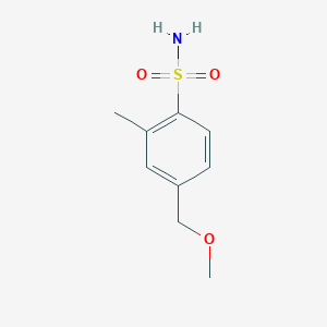 molecular formula C9H13NO3S B2752542 4-(甲氧基甲基)-2-甲基苯磺酰胺 CAS No. 1549134-68-0
