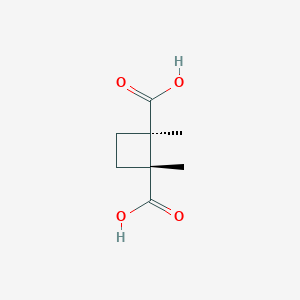 molecular formula C8H12O4 B2752547 反式-1,2-二甲基环丁烷-1,2-二羧酸 CAS No. 23472-39-1