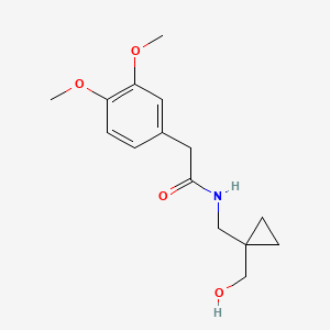 molecular formula C15H21NO4 B2752566 2-(3,4-dimethoxyphenyl)-N-((1-(hydroxymethyl)cyclopropyl)methyl)acetamide CAS No. 1286710-89-1