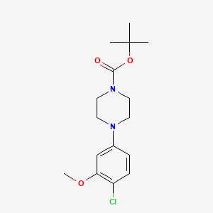 molecular formula C16H23ClN2O3 B2752571 叔丁基4-(4-氯-3-甲氧基苯基)哌嗪-1-甲酸酯 CAS No. 1010073-85-4