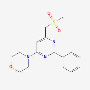 Methyl (6-morpholino-2-phenyl-4-pyrimidinyl)methyl sulfone