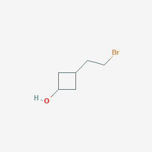 molecular formula C6H11BrO B2752595 3-(2-Bromoethyl)cyclobutan-1-ol CAS No. 2460750-25-6