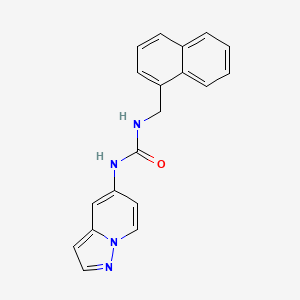 B2752596 1-(Naphthalen-1-ylmethyl)-3-(pyrazolo[1,5-a]pyridin-5-yl)urea CAS No. 2034339-08-5
