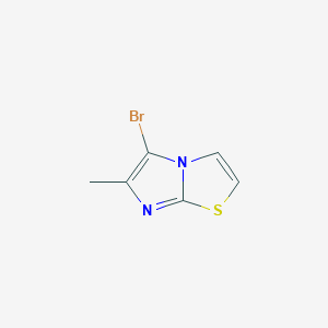 molecular formula C6H5BrN2S B2752610 5-溴-6-甲基咪唑并[2,1-b][1,3]噻唑 CAS No. 134670-13-6