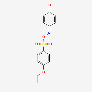 molecular formula C14H13NO5S B2752626 4-((((4-乙氧基苯基)磺酰基)氧代亚亚甲基)环己-2,5-二烯酮 CAS No. 494827-26-8