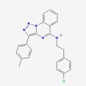 molecular formula C24H20ClN5 B2752628 N-[2-(4-氯苯基)乙基]-3-(4-甲基苯基)-[1,2,3]噁二唑并[1,5-a]喹唑啉-5-胺 CAS No. 902483-26-5