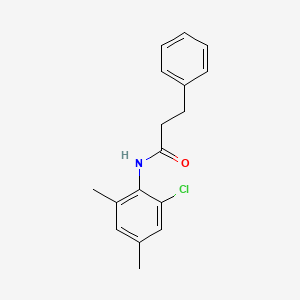 N-(2-chloro-4,6-dimethylphenyl)-3-phenylpropanamide