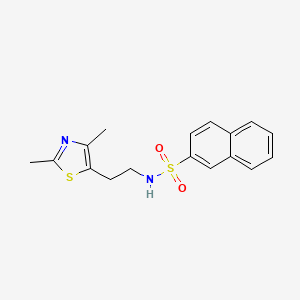 molecular formula C17H18N2O2S2 B2752652 N-(2-(2,4-dimethylthiazol-5-yl)ethyl)naphthalene-2-sulfonamide CAS No. 873009-84-8