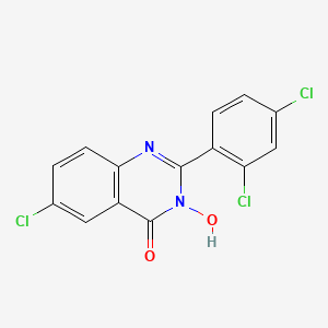 6-Chloro-2-(2,4-dichlorophenyl)-3-hydroxyquinazolin-4-one