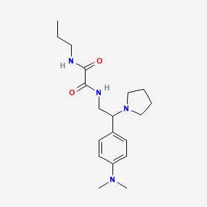 N1-(2-(4-(dimethylamino)phenyl)-2-(pyrrolidin-1-yl)ethyl)-N2-propyloxalamide