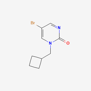 molecular formula C9H11BrN2O B2752663 5-Bromo-1-(cyclobutylmethyl)pyrimidin-2(1H)-one CAS No. 1934642-32-6
