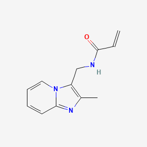 molecular formula C12H13N3O B2752664 N-[(2-Methylimidazo[1,2-a]pyridin-3-yl)methyl]prop-2-enamide CAS No. 2305476-05-3