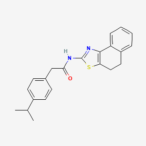 molecular formula C22H22N2OS B2752680 N-(4,5-二氢萘并[1,2-d]噻唑-2-基)-2-(4-异丙基苯基)乙酰胺 CAS No. 923499-56-3