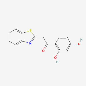 molecular formula C15H11NO3S B2752698 2-(1,3-Benzothiazol-2-yl)-1-(2,4-dihydroxyphenyl)ethanone CAS No. 58629-06-4