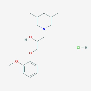 1-(3,5-Dimethylpiperidin-1-yl)-3-(2-methoxyphenoxy)propan-2-ol hydrochloride