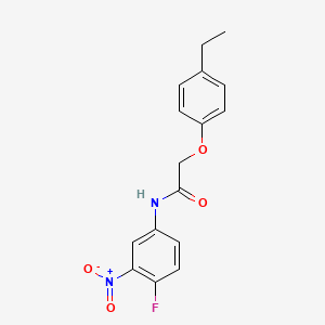 molecular formula C16H15FN2O4 B2752707 2-(4-ethylphenoxy)-N-(4-fluoro-3-nitrophenyl)acetamide CAS No. 425613-09-8