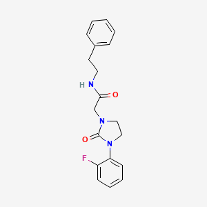 2-(3-(2-fluorophenyl)-2-oxoimidazolidin-1-yl)-N-phenethylacetamide