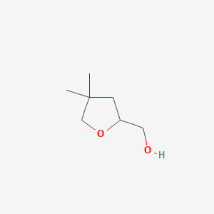 molecular formula C7H14O2 B2752741 (4,4-Dimethyloxolan-2-yl)methanol CAS No. 270251-38-2