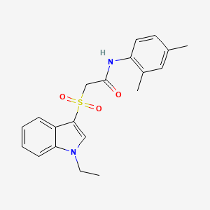 N-(2,4-dimethylphenyl)-2-((1-ethyl-1H-indol-3-yl)sulfonyl)acetamide