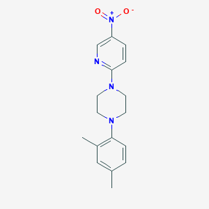 molecular formula C17H20N4O2 B2752753 1-(2,4-二甲基苯基)-4-(5-硝基吡啶-2-基)哌嗪 CAS No. 400088-99-5