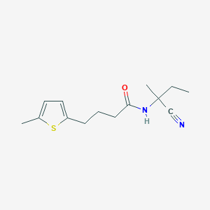 molecular formula C14H20N2OS B2752773 N-(1-cyano-1-methylpropyl)-4-(5-methylthiophen-2-yl)butanamide CAS No. 1427862-17-6