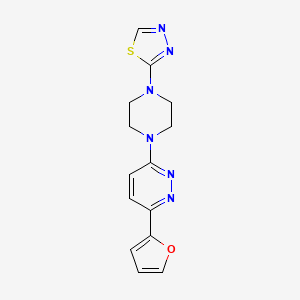 2-[4-[6-(Furan-2-yl)pyridazin-3-yl]piperazin-1-yl]-1,3,4-thiadiazole