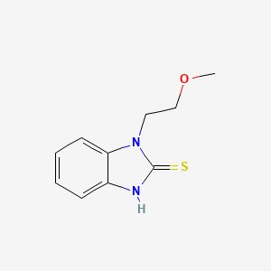 molecular formula C10H12N2OS B2752783 1-(2-Methoxy-ethyl)-1H-benzoimidazole-2-thiol CAS No. 571157-63-6