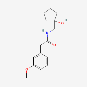 molecular formula C15H21NO3 B2752791 N-((1-hydroxycyclopentyl)methyl)-2-(3-methoxyphenyl)acetamide CAS No. 1234810-24-2