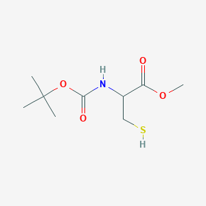 molecular formula C9H17NO4S B2752792 Methyl 2-[(2-methylpropan-2-yl)oxycarbonylamino]-3-sulfanylpropanoate CAS No. 172749-96-1
