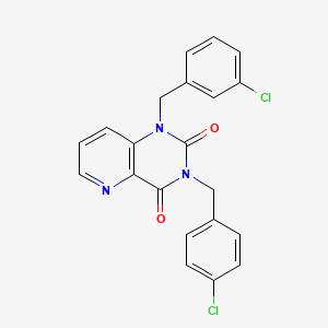 1-(3-chlorobenzyl)-3-(4-chlorobenzyl)pyrido[3,2-d]pyrimidine-2,4(1H,3H)-dione