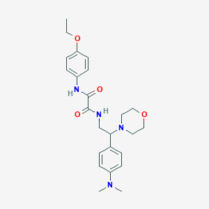 molecular formula C24H32N4O4 B2752802 N1-(2-(4-(二甲基氨基)苯基)-2-吗啉基乙基)-N2-(4-乙氧苯基)草酰胺 CAS No. 899729-59-0